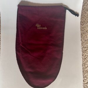 Flannel Allen Edmonds shoe bags with drawstring. NEW